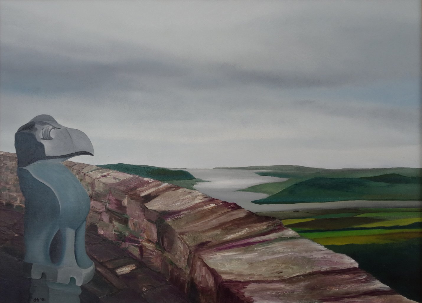 Vogel Teli Halaf op Ierse burcht